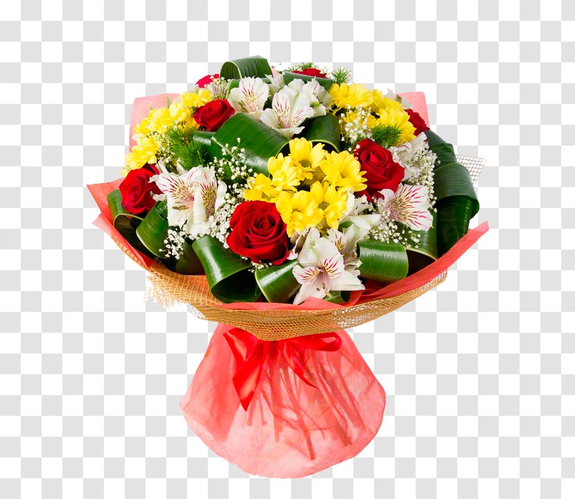 Flower Bouquet Garden Roses Chrysanthemum Delivery - Rose Order Transparent PNG