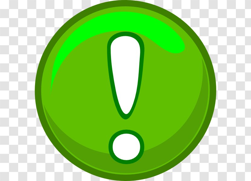 Clip Art - Microsoft Powerpoint - Green Alert Icon Transparent PNG