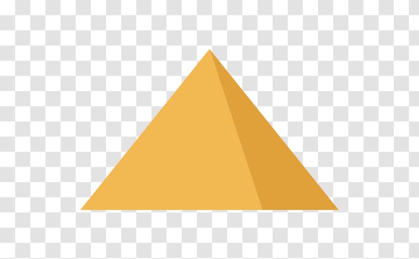 Triangle Yellow Pyramid Pattern - Pyramids Photos Transparent PNG