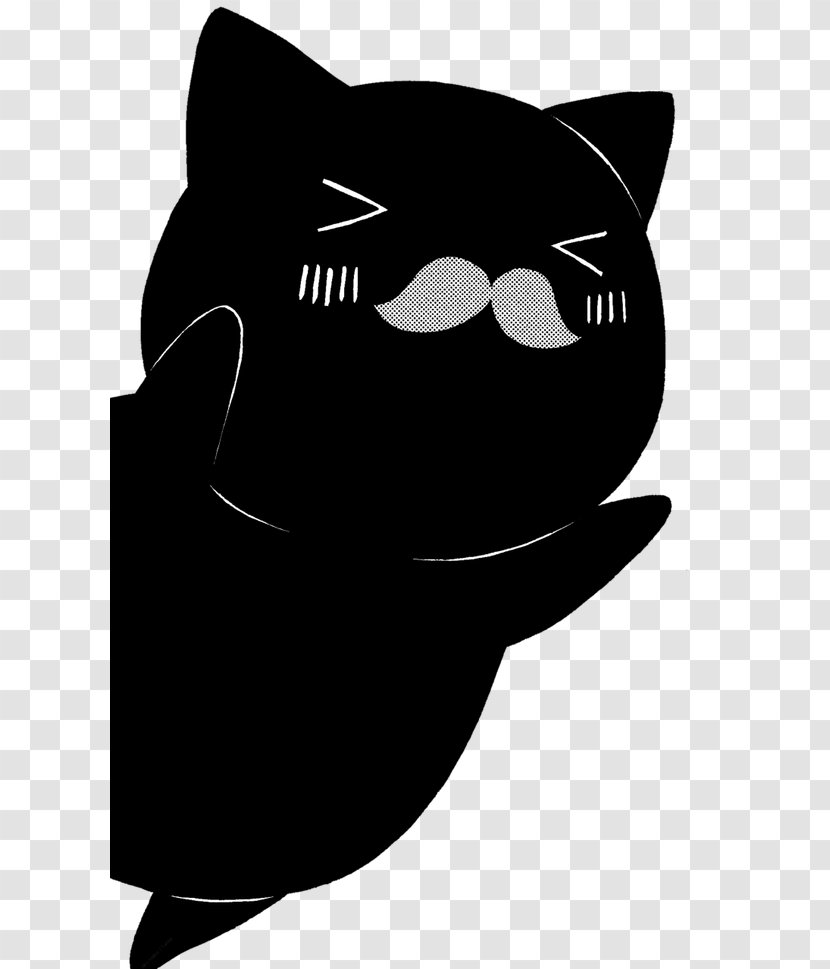 Whiskers Black Cat Clip Art - Tree Transparent PNG