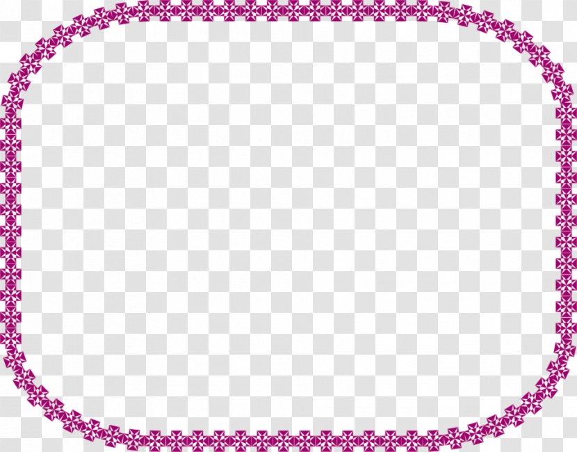 Dog Grooming Necklace Bead Pearl - Pink - Lovely Vertical Borders Transparent PNG