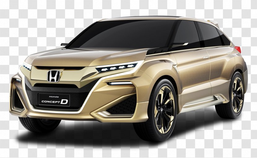 Honda Crosstour Car Sport Utility Vehicle Pilot - Hybrid Electric - Gold Concept D Transparent PNG