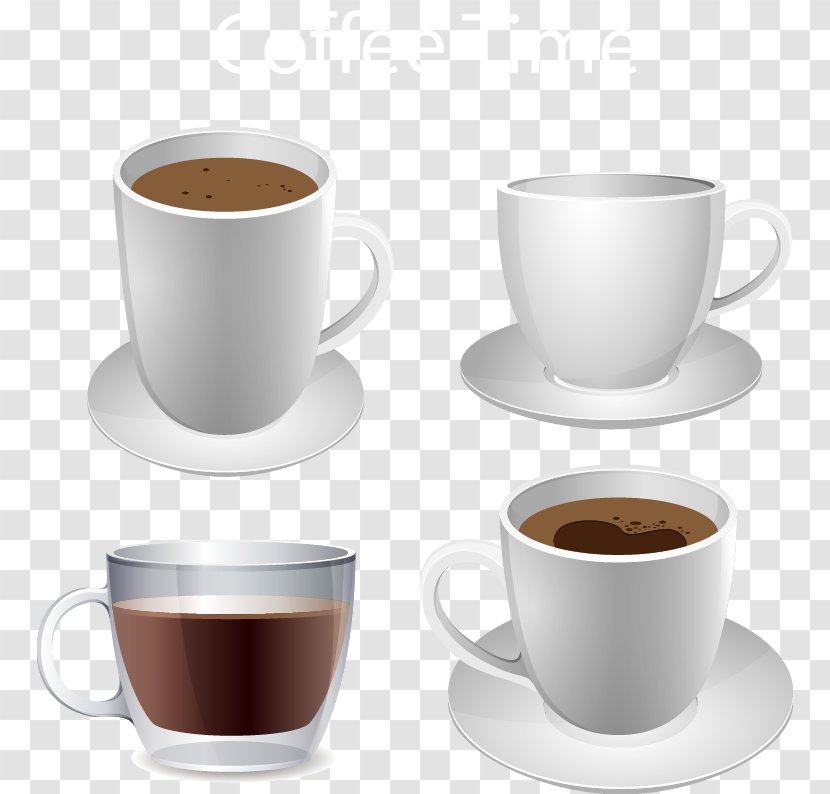 Coffee Cup Espresso Tea Instant - Drink - Vector Hand-painted Transparent PNG