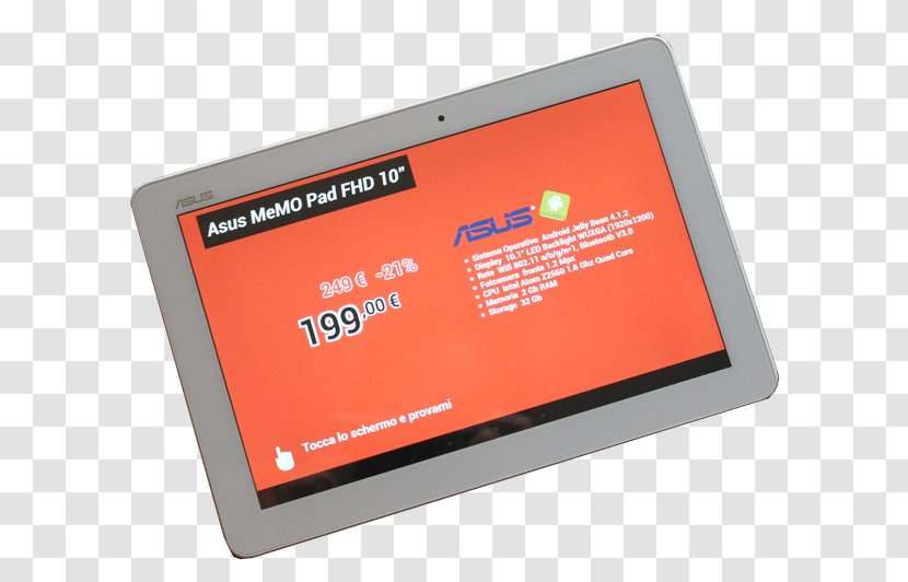 Electronics Accessory Multimedia Product Computer Hardware Brand - Tablet Smart Screen Transparent PNG