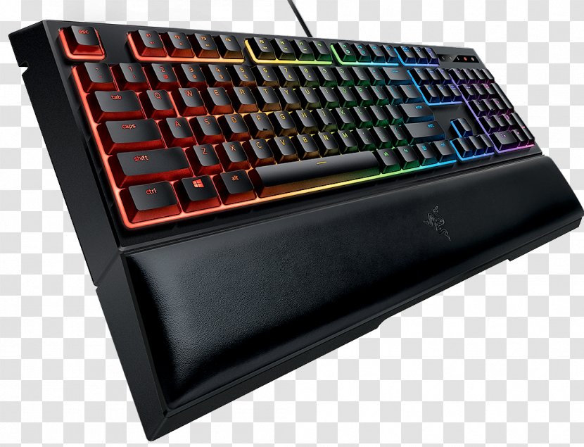 Computer Keyboard Razer Ornata Chroma Gaming Keypad BlackWidow Mouse - Microsoft Transparent PNG