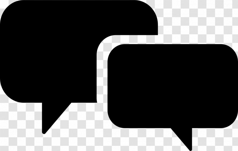 Speech Balloon - Black And White - Ebusiness Vector Transparent PNG