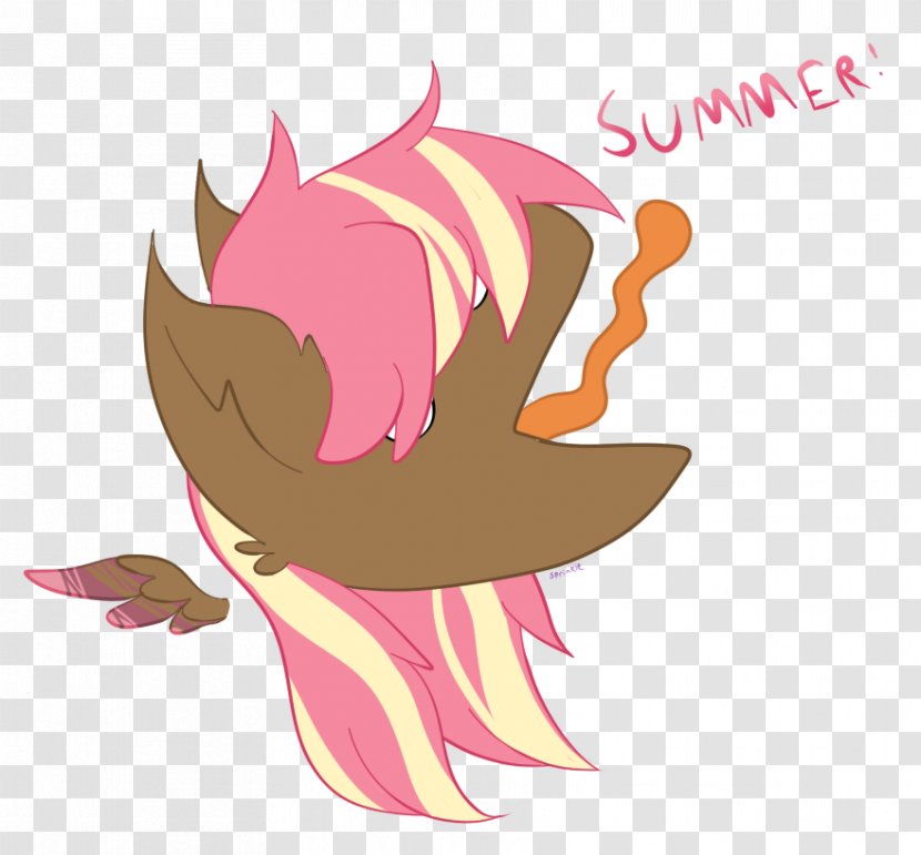 Illustration Clip Art Horse Design Pink M - Flower - Summer. Summer Time Transparent PNG