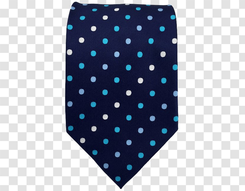 Polka Dot Necktie Blue Bow Tie Silk - White Transparent PNG