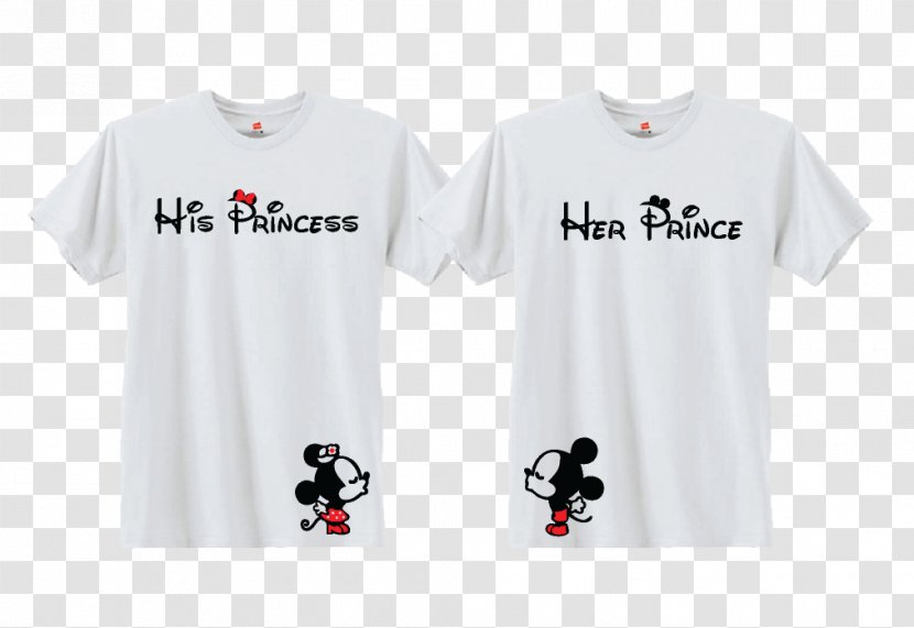 T-shirt Minnie Mouse Mickey - Logo - Kiss Transparent PNG