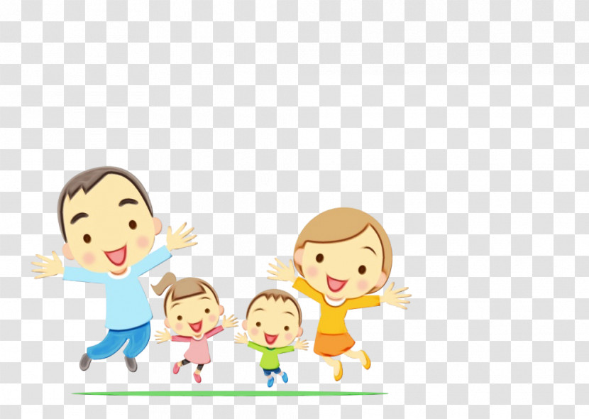 Cartoon People Child Sharing Fun Transparent PNG