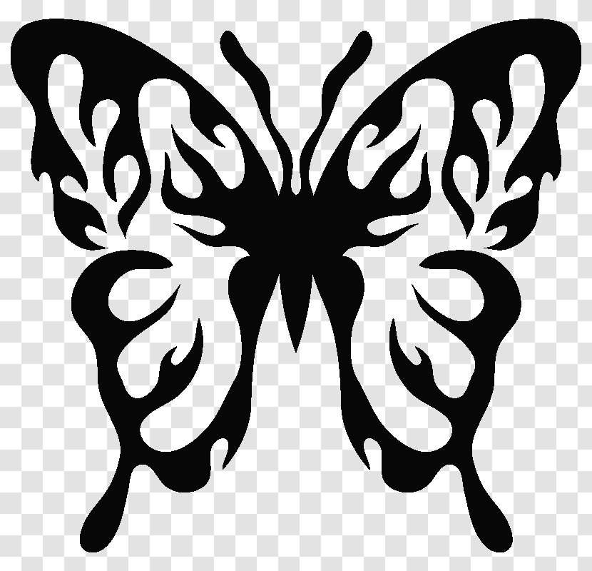 Butterfly Paper Sticker Silhouette Insect - Symmetry - Oscar Little Goldman Transparent PNG