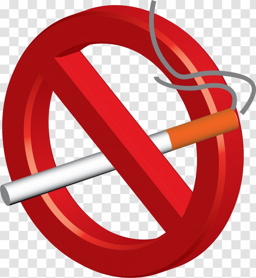 Smoking Ban Cessation Clip Art - Tobacco - No Cliparts Transparent PNG