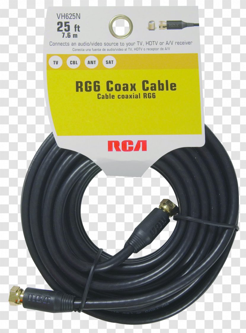 Coaxial Cable RG-6 RCA Connector Speaker Wire - Hardware Transparent PNG