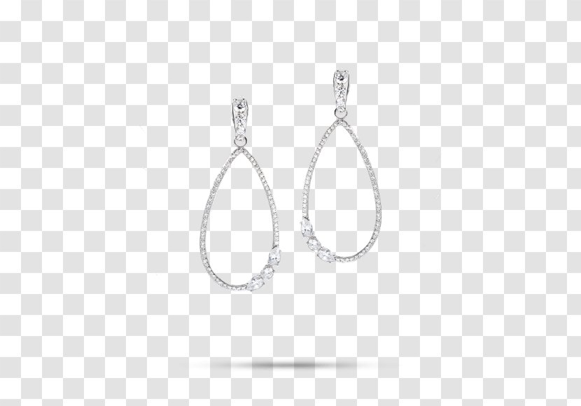 Earring Body Jewellery Silver Diamond Transparent PNG