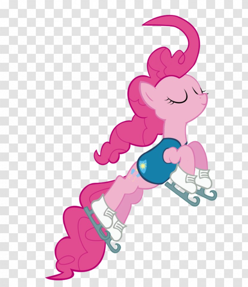 Pinkie Pie Ice Skates Skating Pony - Heart Transparent PNG