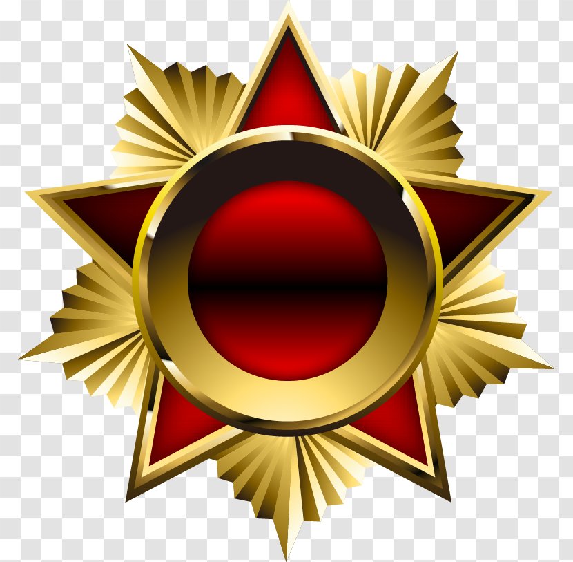 Medal Of Honor Order Award - Symbol - Hand-painted On Red Five-pointed Star Pattern Phnom Penh Transparent PNG