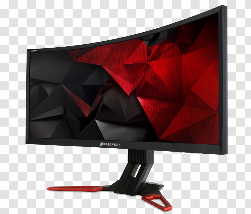 Predator Z35 Curved Gaming Monitor Computer Monitors Nvidia G-Sync Acer X - Technology - Electronic Device Transparent PNG