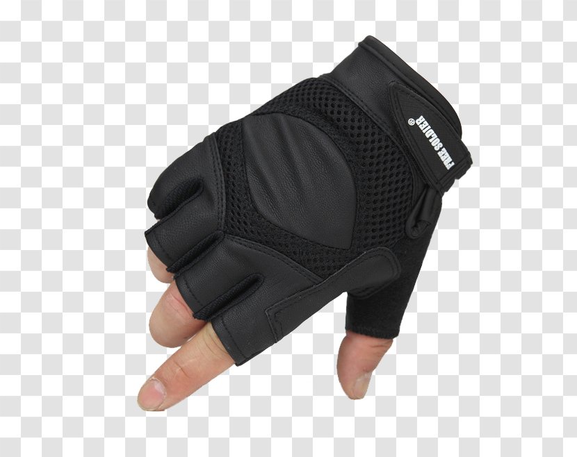 Finger Cycling Glove Digit - Downhill Mountain Biking - Riding Sport Half Gloves Transparent PNG