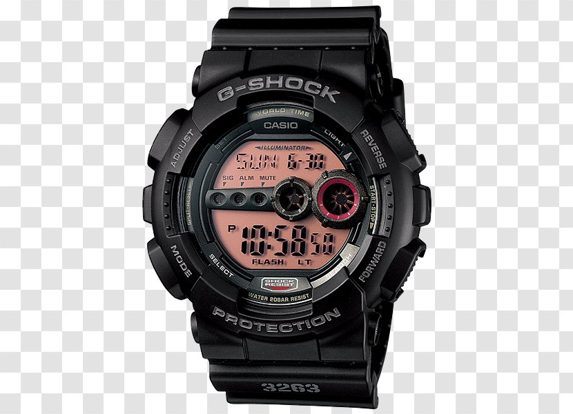 G-Shock GD100 Watch Casio Tough Solar - Illuminator Transparent PNG