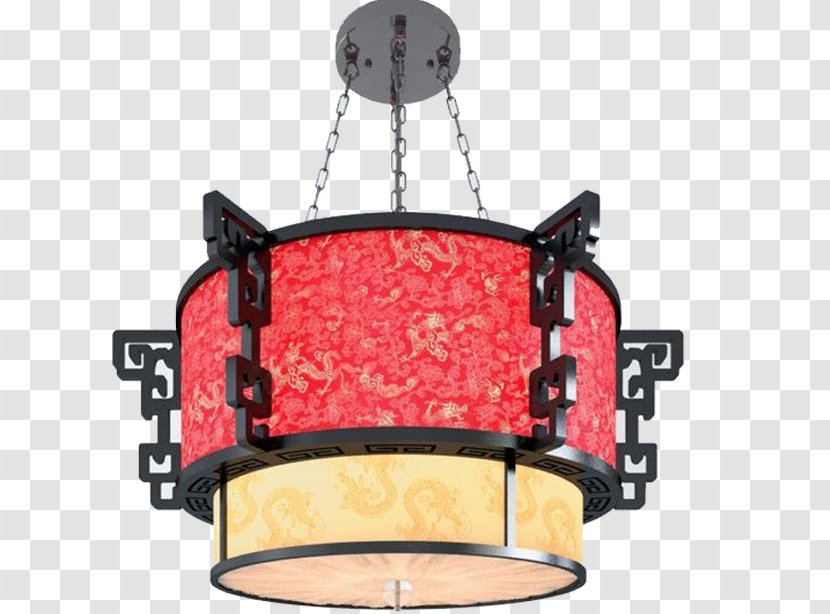 Autodesk 3ds Max 3D Modeling Chandelier Download Computer Graphics - Lighting - Red Ceiling Lamp Transparent PNG