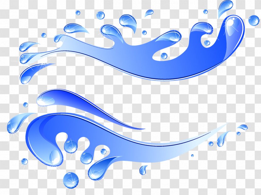 Vector Graphics Clip Art Royalty-free Image Illustration - Blue - Water Drops Transparent PNG