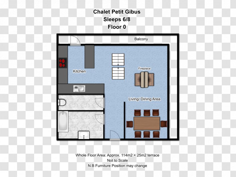Petit Gibus Floor Plan House Méribel - Open Transparent PNG