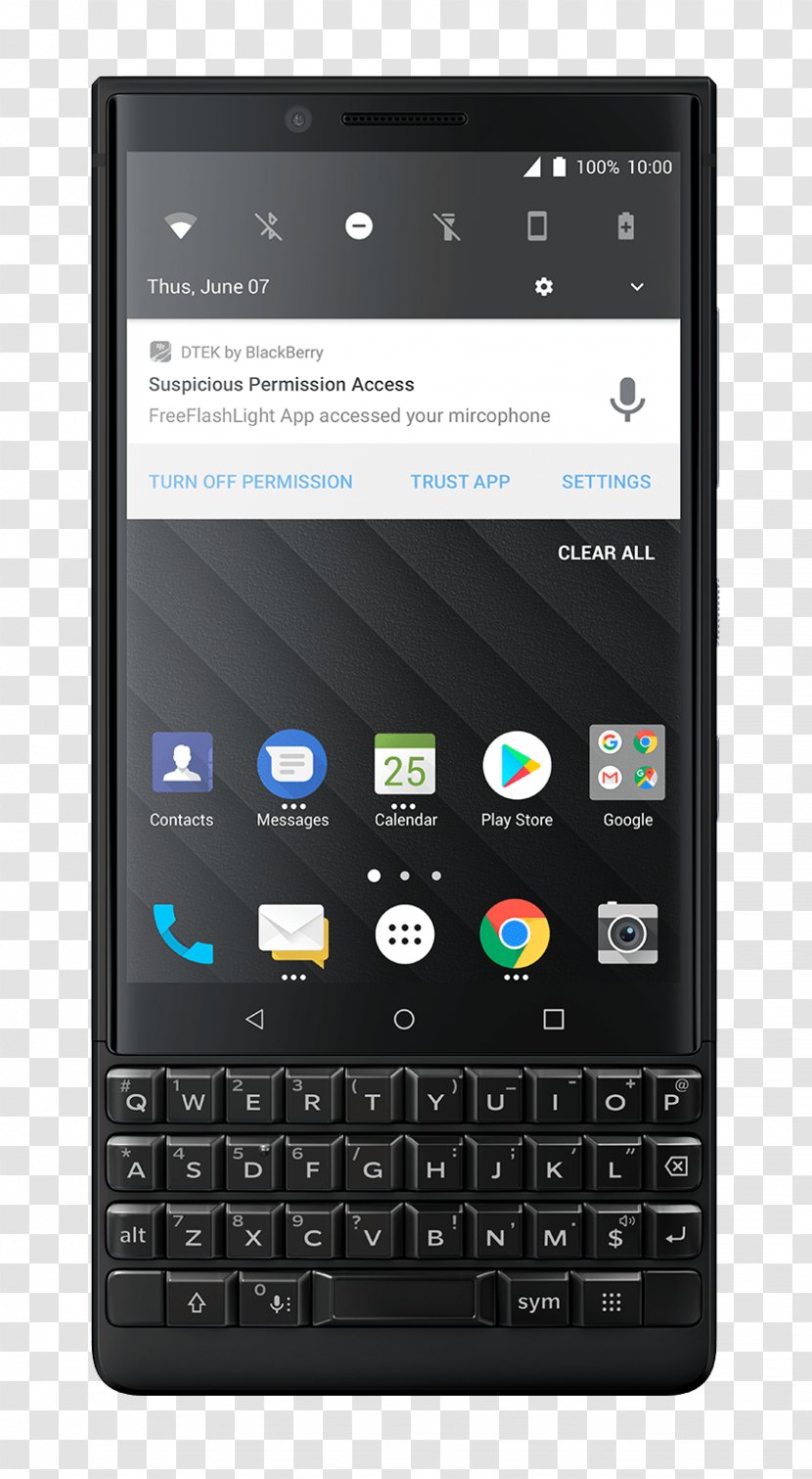 BlackBerry KEYone Camera Key2 64GB (Single-SIM, BBF100-1, QWERTY Keypad) Factory Unlocked 4G Smartphone - Communication Device - BlackBlackberry Transparent PNG