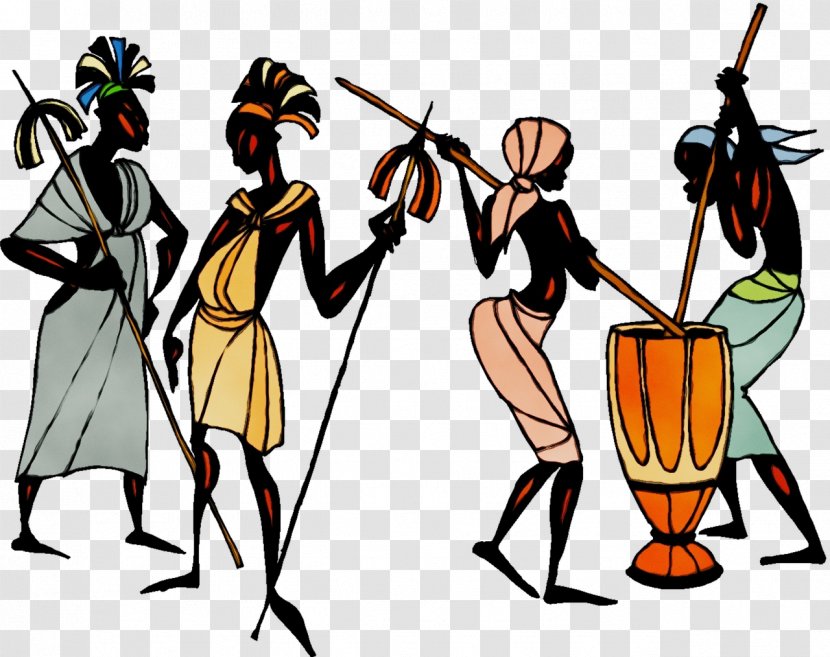 Cartoon Drum Indian Musical Instruments Drummer Atabaque Transparent PNG