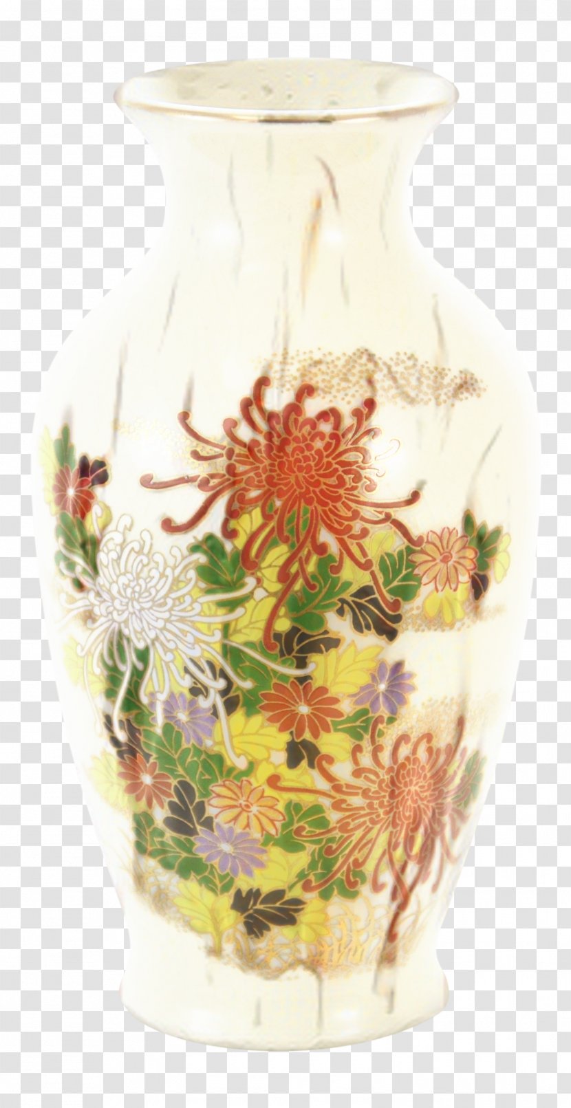 Kutani Ware Vase Porcelain Green Red - Protea Family - Chairish Transparent PNG
