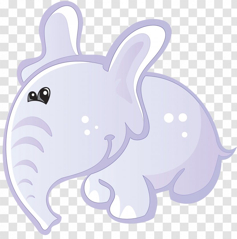 Elephant - Watercolor - Cartoon Transparent PNG