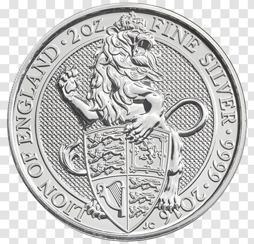 The Queen's Beasts Royal Mint Bullion Coin Monarchy Of United Kingdom - Currency Transparent PNG