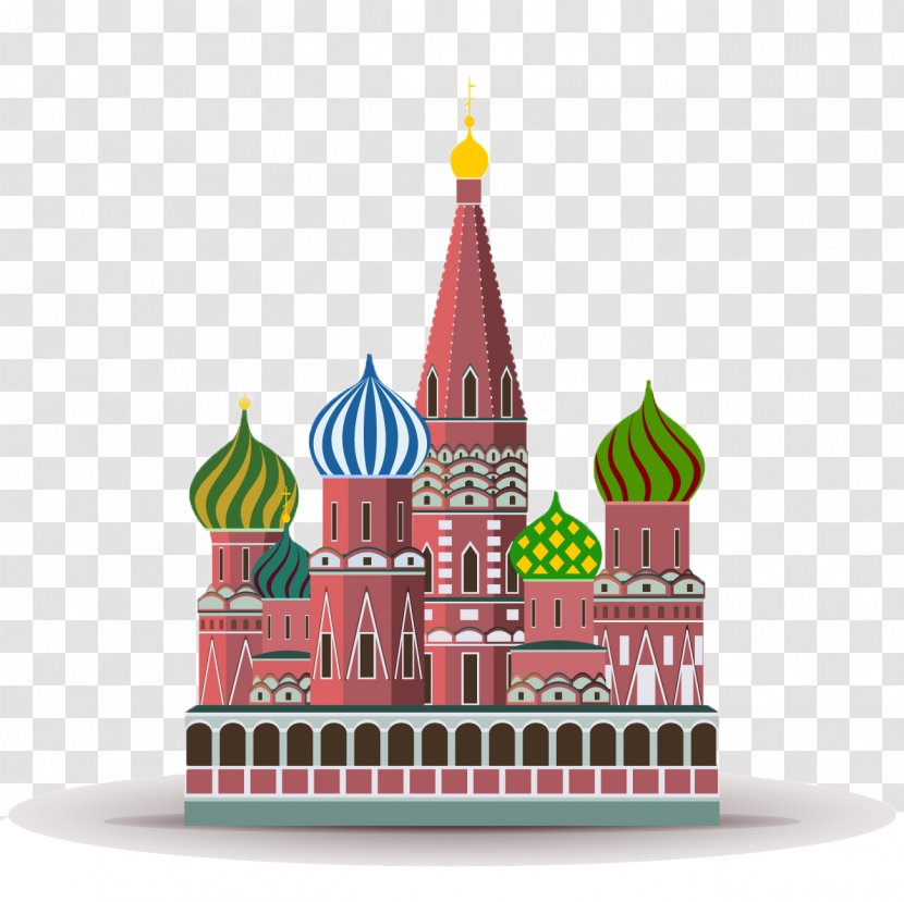 Saint Basil's Cathedral Moscow Kremlin Red Square Vector Graphics Illustration - Tree Transparent PNG