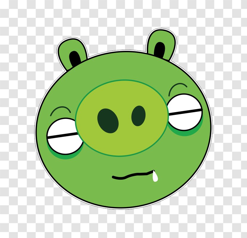 Frog Pig Clip Art Green Leaf - Angry Birds Go Transparent PNG
