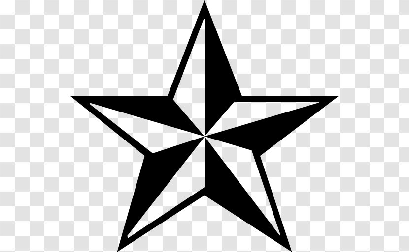 Nautical Star Five-pointed Clip Art - Line Transparent PNG