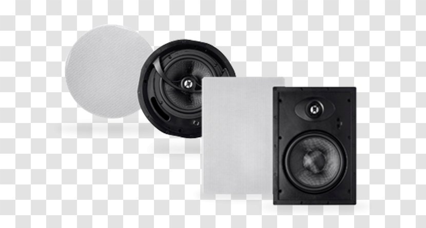 Subwoofer Sound Loudspeaker Carbon Fibers - Monoprice - Stereo Wall Transparent PNG