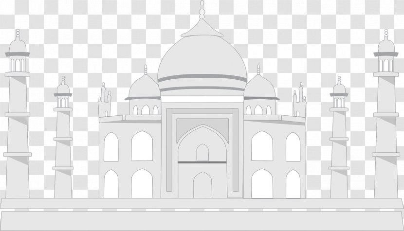 Black Taj Mahal Mehtab Bagh Tomb Of Itimxc4ufffdd-ud-Daulah Akbars - White Castle Transparent PNG