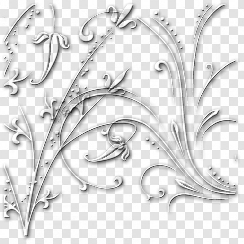 Silver Body Jewellery Line Art Black Font - Flower - Si Vector Transparent PNG