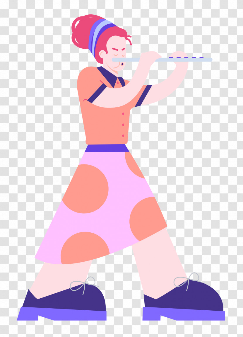 Playing The Flute Music Transparent PNG