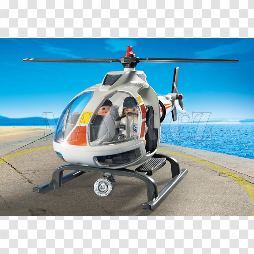 Helicopter Aircraft Playmobil Toy Firefighting - Helicopters Transparent PNG