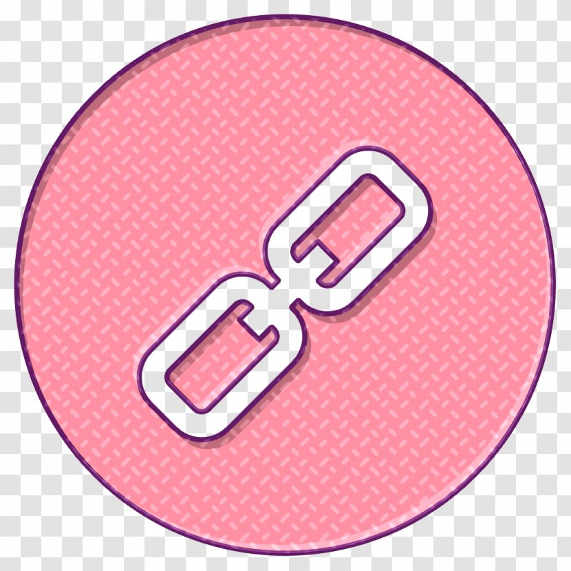 Multimedia Icon Link Interface - Pink - Peach Symbol Transparent PNG