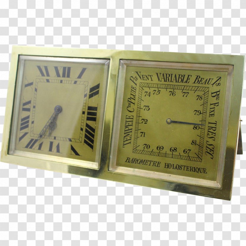Mantel Clock Carriage Table Antique - Barometer Transparent PNG