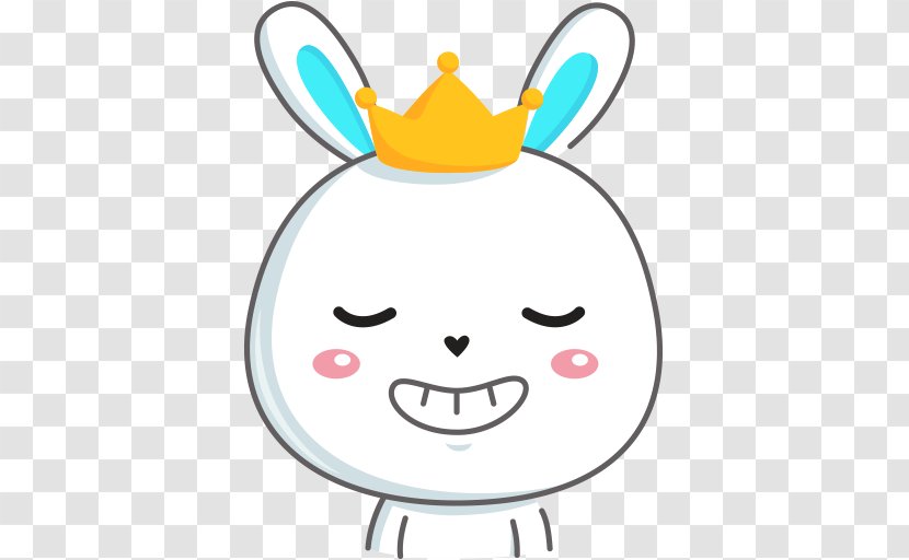 Sticker Telegram LINE VK Clip Art - Artwork - Bunny Emoji Transparent PNG