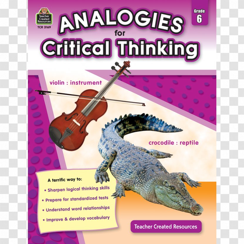 Analogies For Critical Thinking: Grade 6 Book Thought Writing - Ruth Foster Transparent PNG