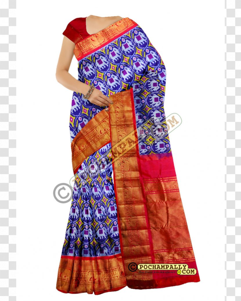 Bhoodan Pochampally Kanchipuram Uppada Silk Saree - Dress Transparent PNG