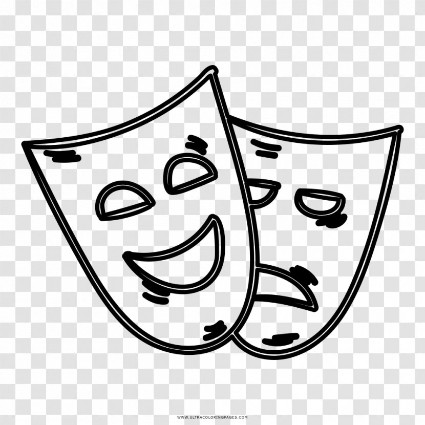 Coloring Book Drawing Mask Black And White Ausmalbild Transparent PNG