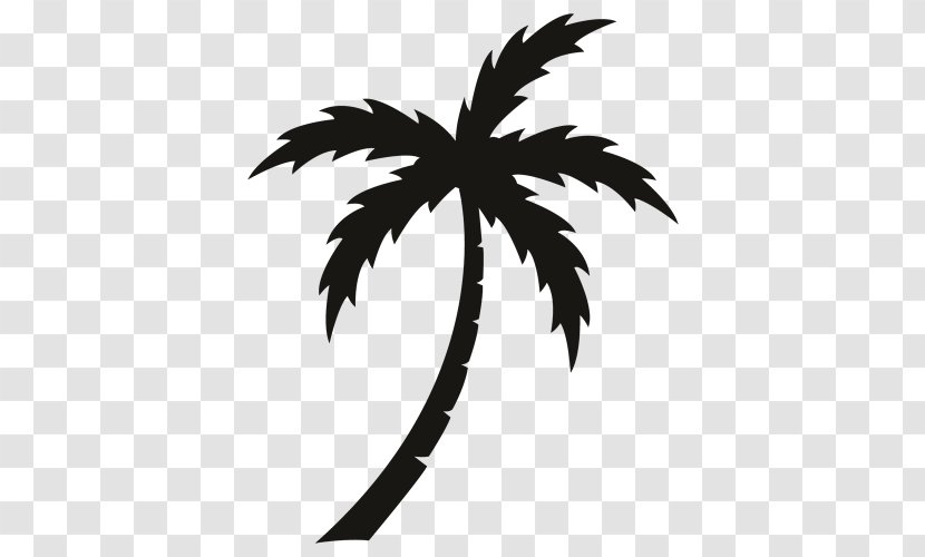 Arecaceae Sticker Wall Decal Vinyl Group - PALM TREE BLACK Transparent PNG