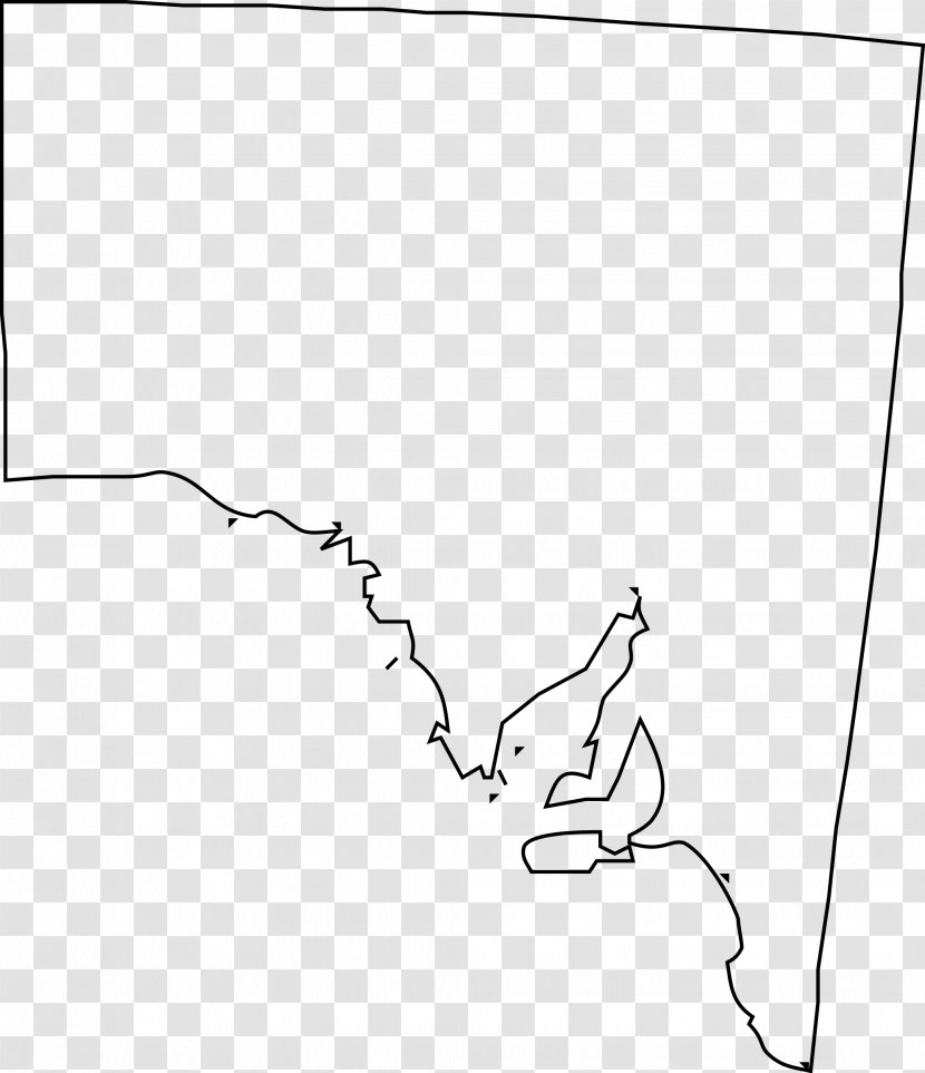 South Australia Blank Map Clip Art Transparent PNG