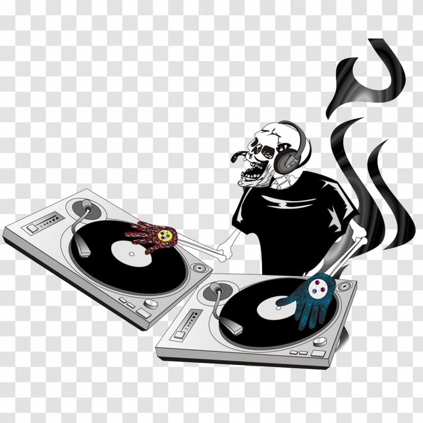 Disc Jockey Nightclub - Heart - DJ Skull Anchor Transparent PNG