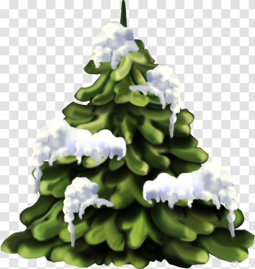 Christmas Tree Clip Art - Floral Design - Snow Transparent PNG