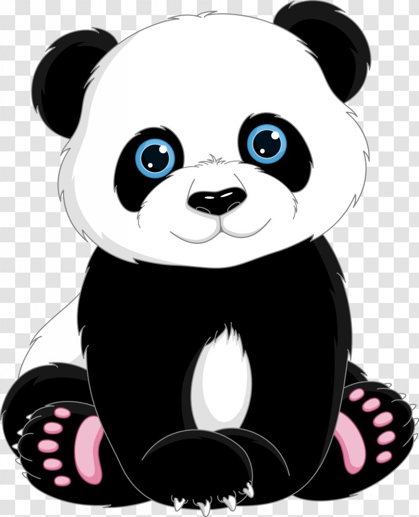 Giant Panda T-shirt Cuteness Clip Art - Silhouette - Cute Cartoon Transparent PNG